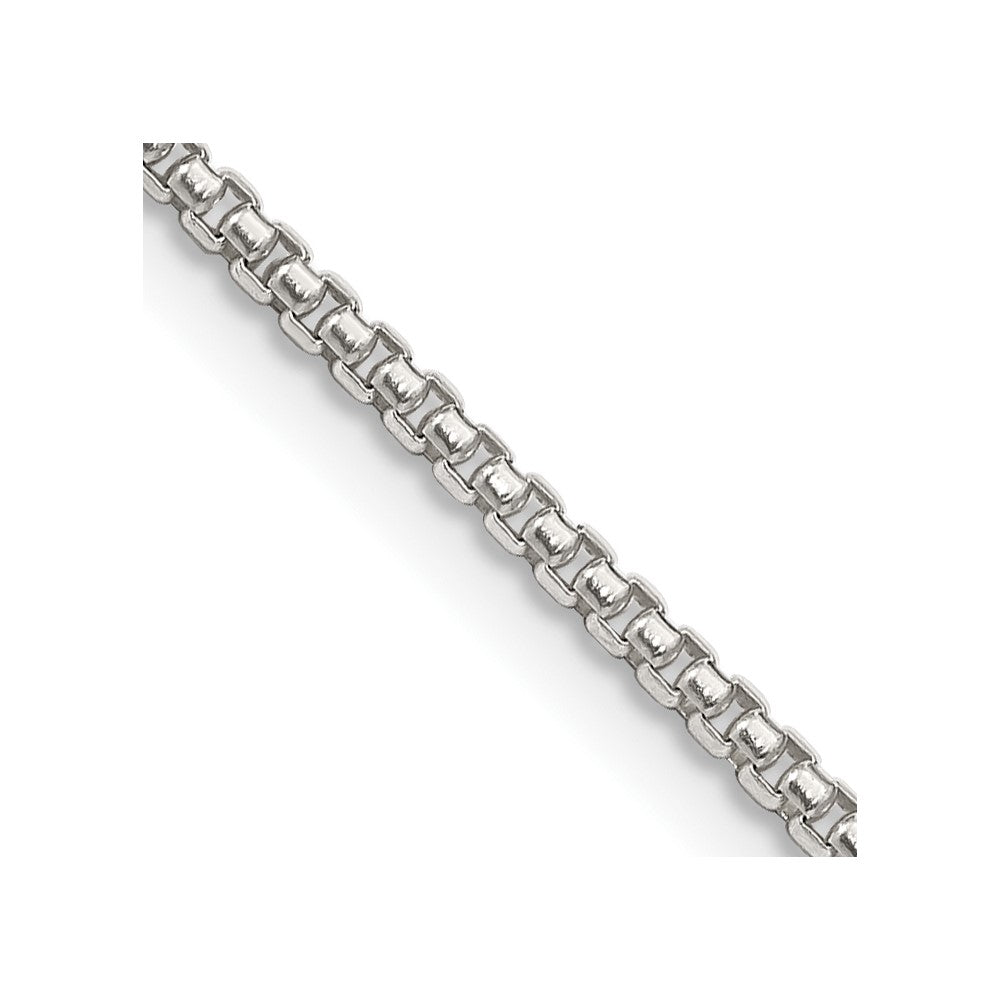 FJC Finejewelers 925 Sterling Silver Round Box Chain 20 Inches x 1.75 mm