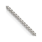 FJC Finejewelers 925 Sterling Silver Round Box Chain 24 Inches x 1.75 mm