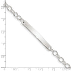FJC Finejewelers 925 Sterling Silver Small Oval Rolo Link ID Bracelet 7.5 Inches x 4 mm
