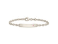 FJC Finejewelers 925 Sterling Silver Polished ID with Pink CZ Bracelet 7.5 Inches x 5 mm