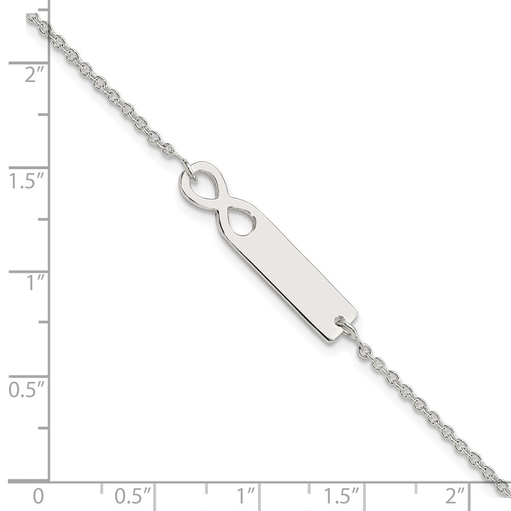 FJC Finejewelers 925 Sterling Silver Polished Infinity ID 7in Bracelet 7 Inches x 5.5 mm