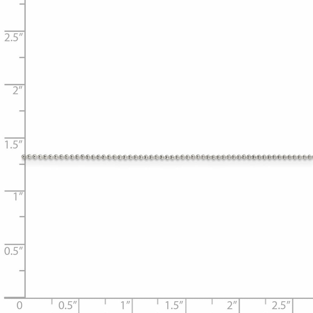 FJC Finejewelers 925 Sterling Silver Ball Beaded Chain 16 Inches x 1 mm