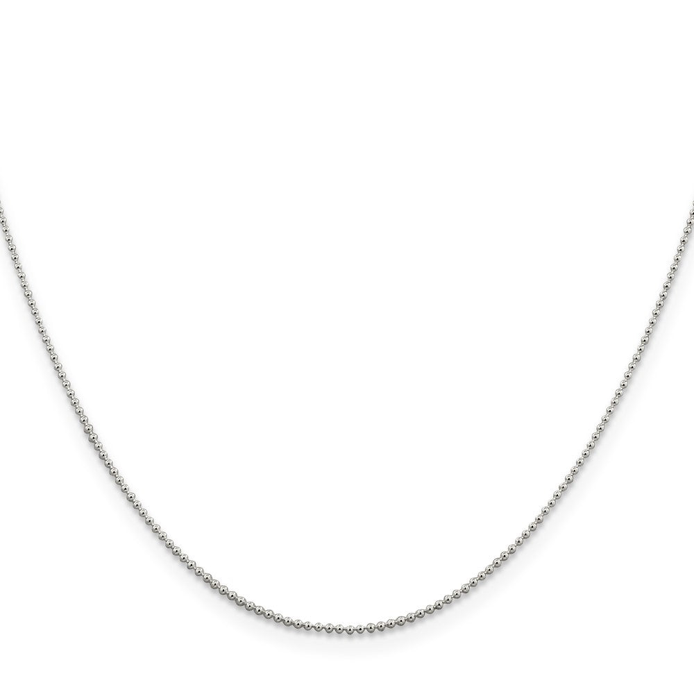 FJC Finejewelers 925 Sterling Silver Ball Beaded Chain 18 Inches x 1 mm