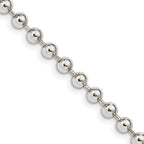 FJC Finejewelers 925 Sterling Silver Ball Beaded Chain 20 Inches x 4 mm