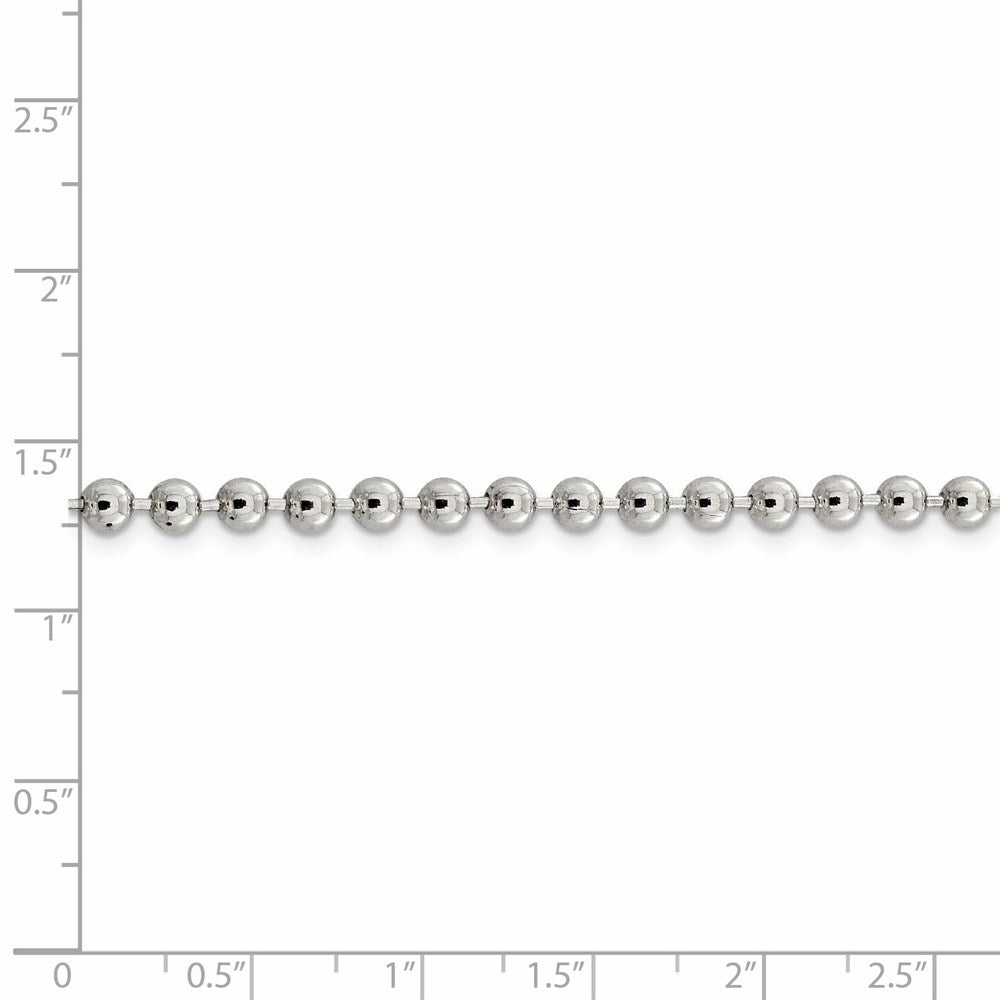 FJC Finejewelers 925 Sterling Silver Ball Beaded Chain 22 Inches x 4 mm