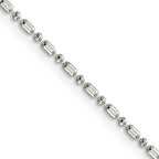 FJC Finejewelers 925 Sterling Silver Ball 1.5mm Fancy Beaded Chain Anklet 10 Inches x 1 mm