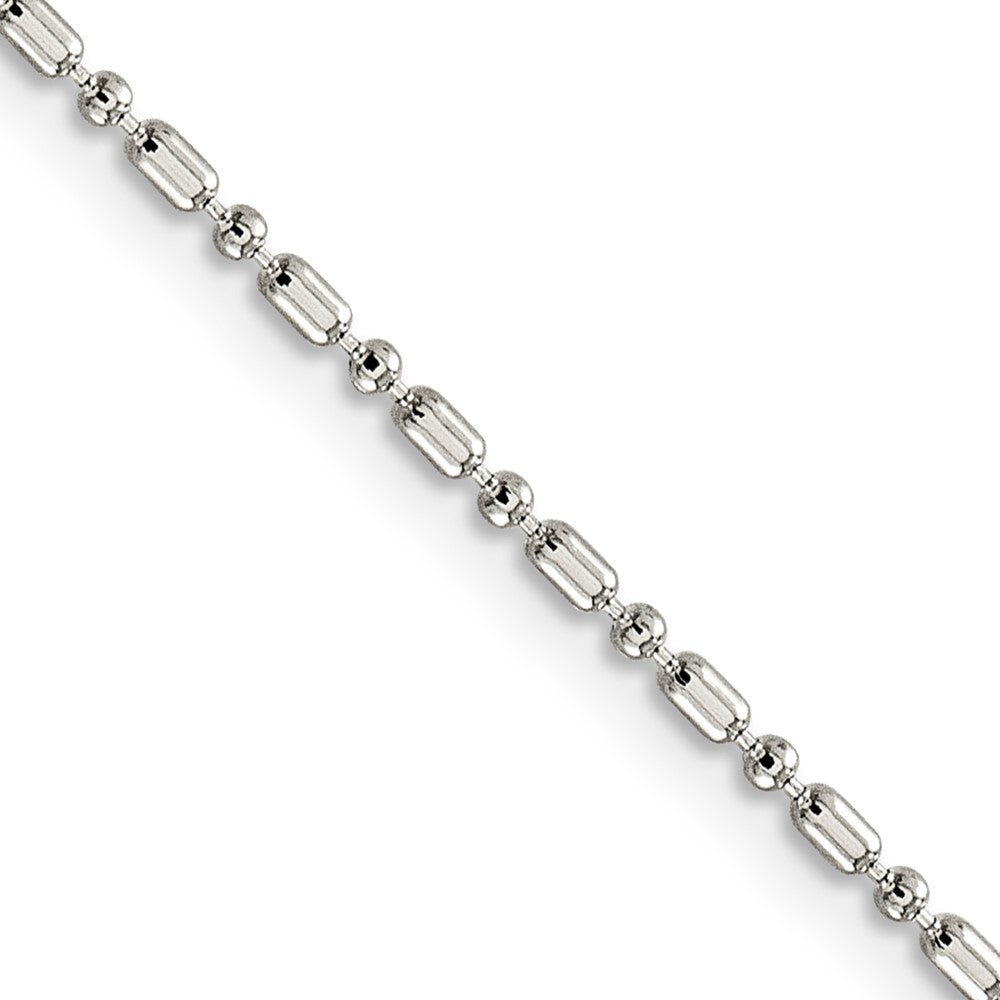 FJC Finejewelers 925 Sterling Silver Ball 1.5mm Fancy Beaded Chain Anklet 10 Inches x 1 mm