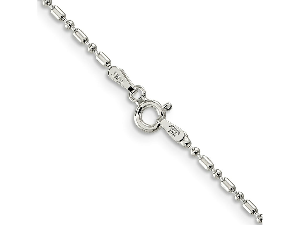 FJC Finejewelers 925 Sterling Silver Ball 1.5mm Fancy Beaded Chain Anklet 10 Inches x 1 mm