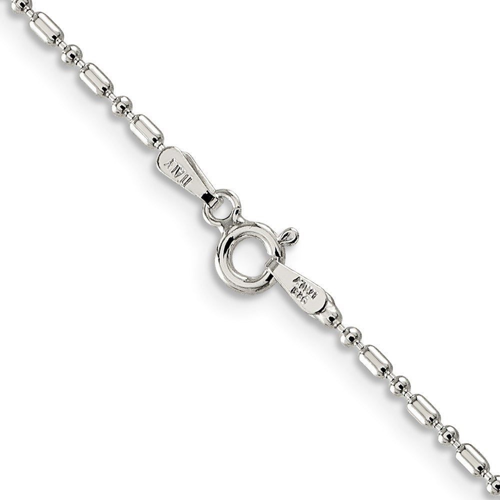 FJC Finejewelers 925 Sterling Silver Ball Fancy Beaded Chain 20 Inches x 1.5 mm