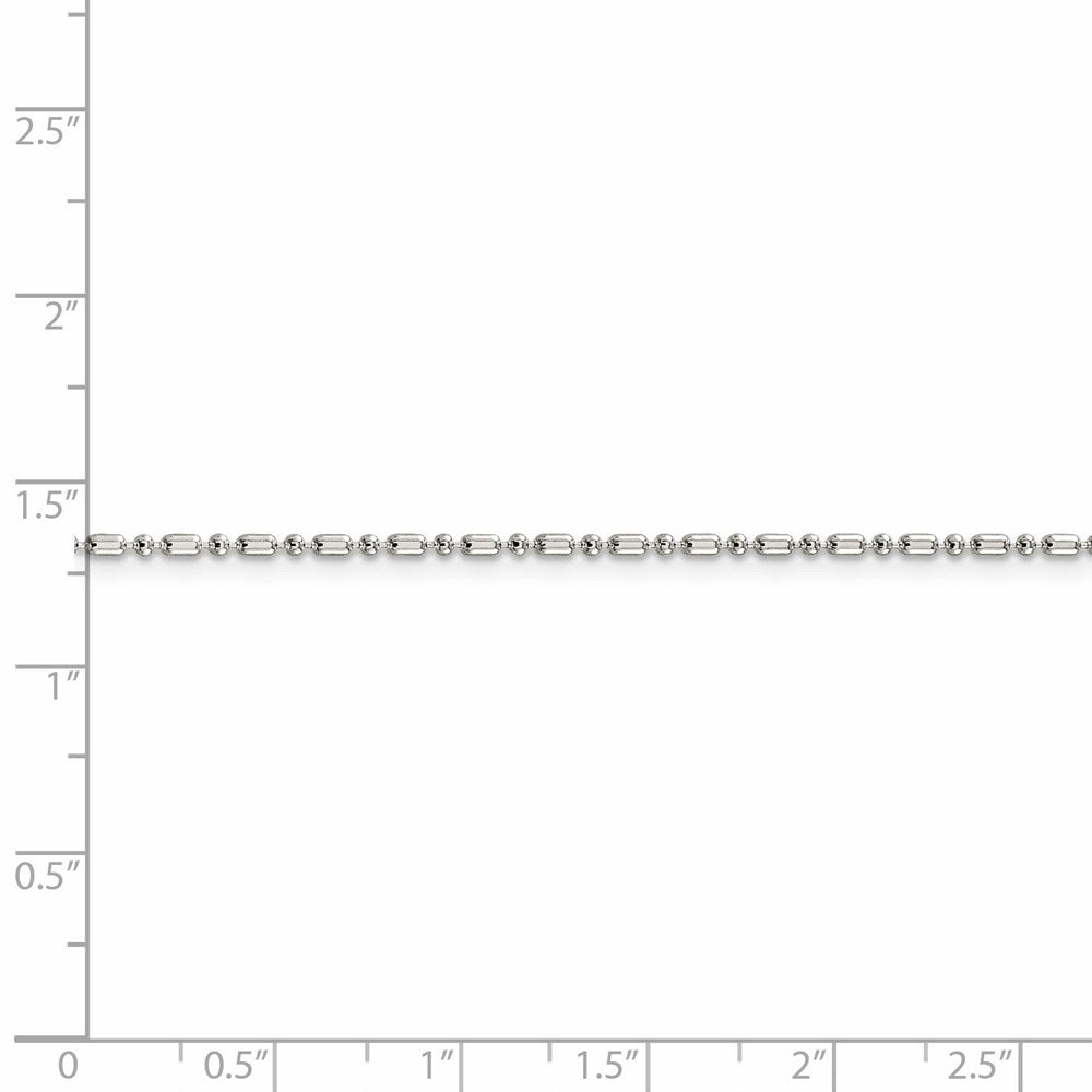 FJC Finejewelers 925 Sterling Silver Ball Fancy Beaded Chain 30 Inches x 1.5 mm
