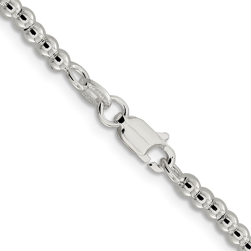FJC Finejewelers 925 Sterling Silver Ball Beads on Box Chain 18 Inches x 3 mm