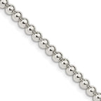 FJC Finejewelers 925 Sterling Silver Ball Beads on Box Chain 20 Inches x 4 mm