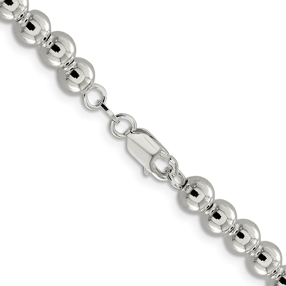 FJC Finejewelers 925 Sterling Silver Ball Beads on Box Chain 18 Inches x 6.1 mm