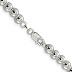 FJC Finejewelers 925 Sterling Silver Ball Beads on Box Chain 20 Inches x 6.1 mm