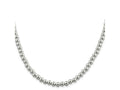 FJC Finejewelers 925 Sterling Silver Ball Beads on Box Chain 20 Inches x 6.1 mm