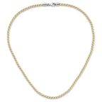 FJC Finejewelers 925 Sterling Silver Rhodium Plated 18inch Cream Satin Cord Necklace 18 Inches x 4 mm
