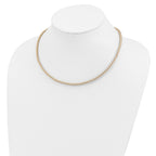 FJC Finejewelers 925 Sterling Silver Rhodium Plated 18inch Cream Satin Cord Necklace 18 Inches x 4 mm
