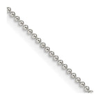 FJC Finejewelers 925 Sterling Silver Ball Beaded Chain 18 Inches x 1.25 mm