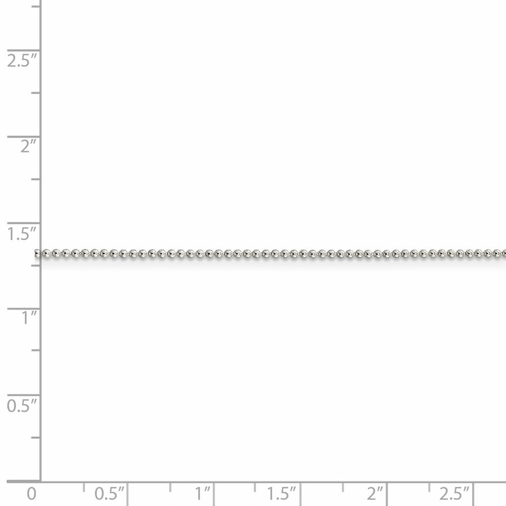 FJC Finejewelers 925 Sterling Silver Ball Beaded Chain 20 Inches x 1.25 mm