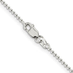FJC Finejewelers 925 Sterling Silver Ball Beaded Chain 22 Inches x 1.5 mm