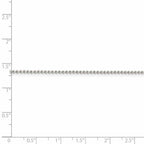 FJC Finejewelers 925 Sterling Silver Ball Beaded Chain 30 Inches x 1.5 mm