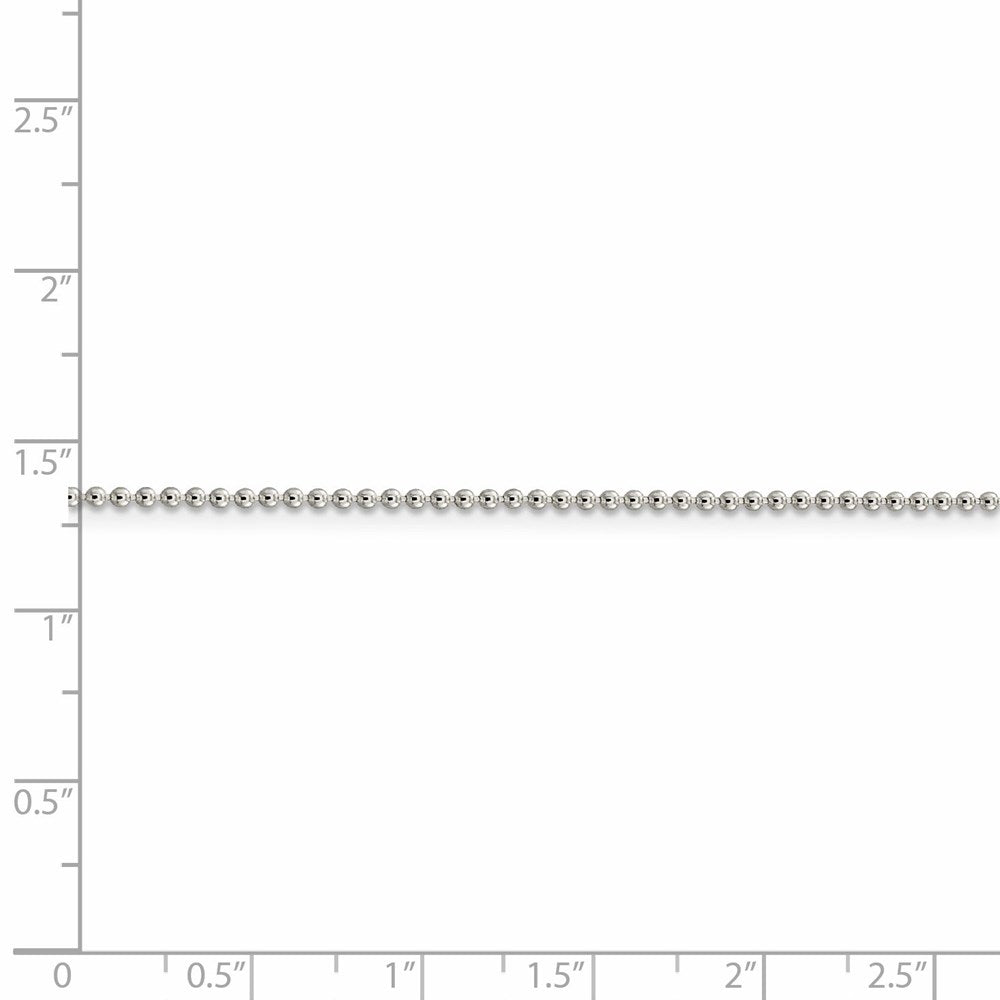 FJC Finejewelers 925 Sterling Silver Ball Beaded Chain 30 Inches x 1.5 mm