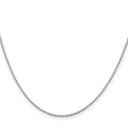 FJC Finejewelers 925 Sterling Silver Ball 1.5mm Beaded Chain Anklet 9 Inches x 1 mm