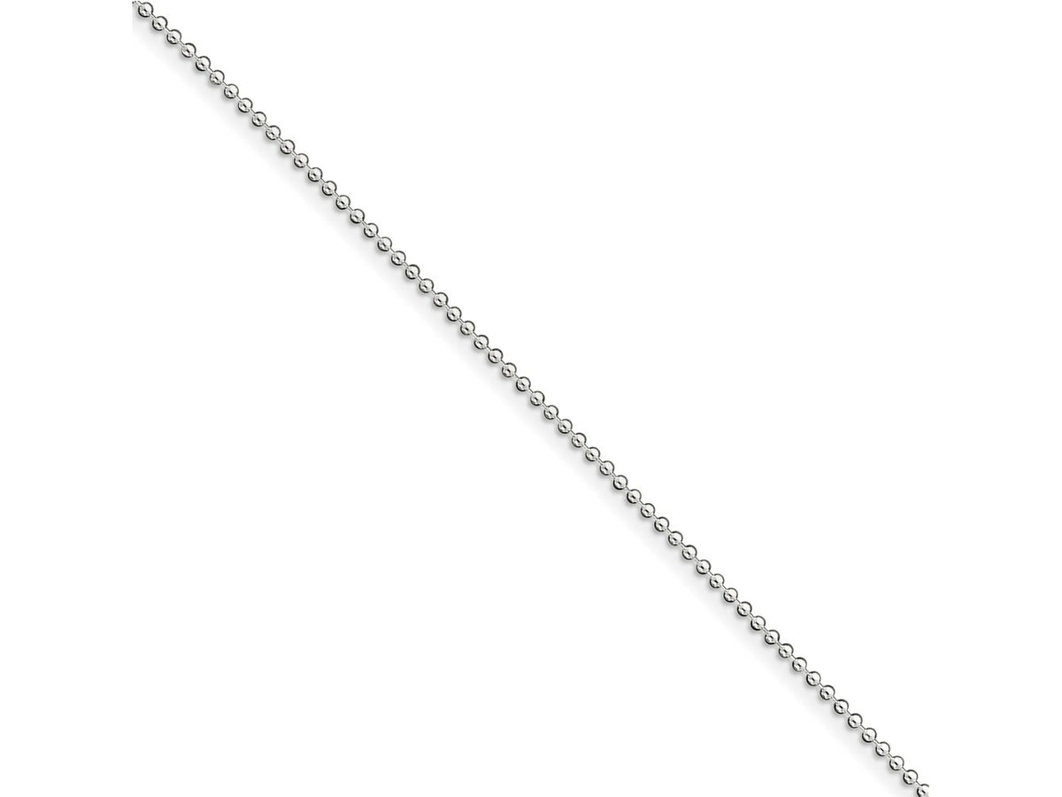 FJC Finejewelers 925 Sterling Silver Ball 1.5mm Beaded Chain Anklet 9 Inches x 1 mm