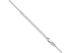 FJC Finejewelers 925 Sterling Silver Ball Beaded Chain with 2in ext. 18 Inches x 1.5 mm