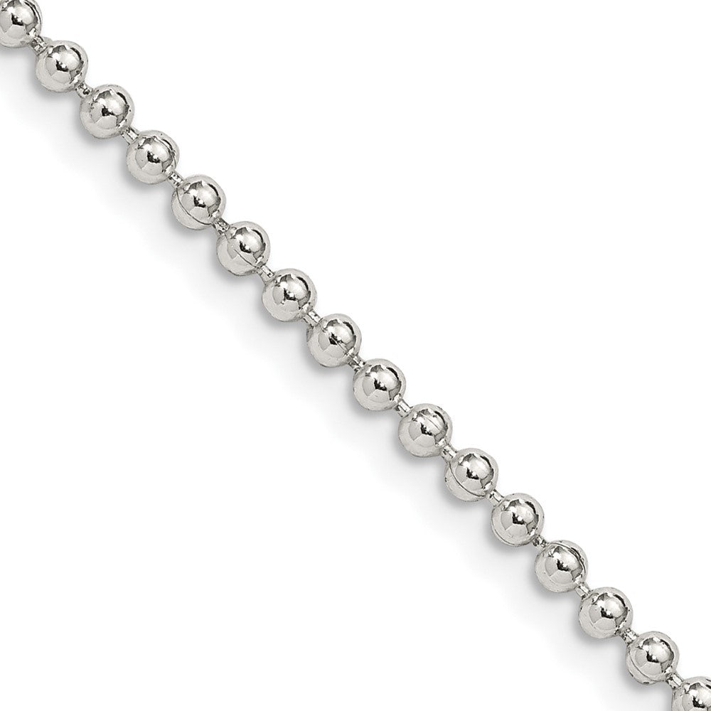 FJC Finejewelers 925 Sterling Silver Ball Beaded Chain 18 Inches x 2.35 mm