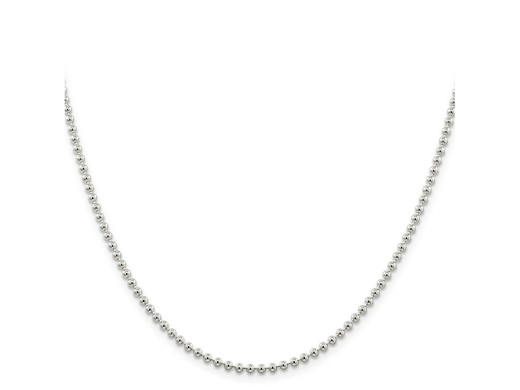 FJC Finejewelers 925 Sterling Silver Ball Beaded Chain 22 Inches x 2.35 mm