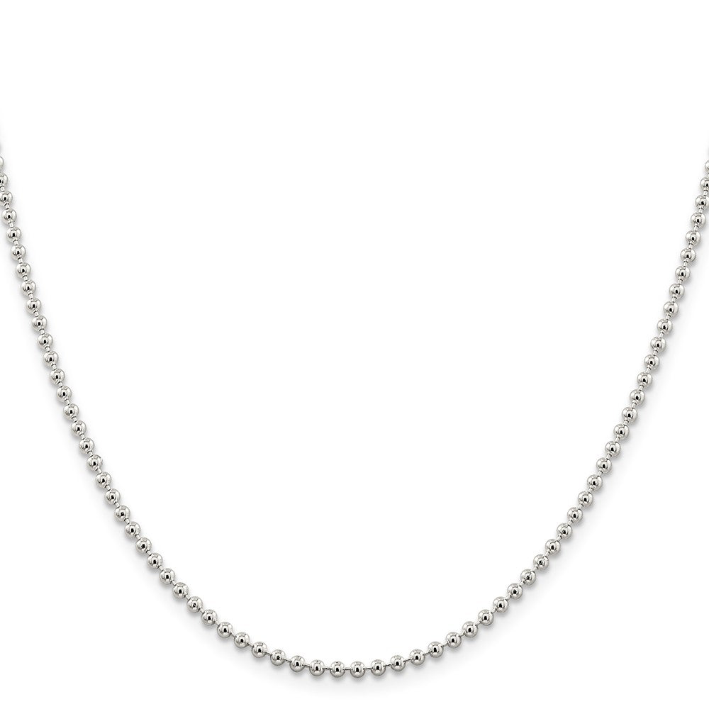 FJC Finejewelers 925 Sterling Silver Ball Beaded Chain 26 Inches x 2.35 mm