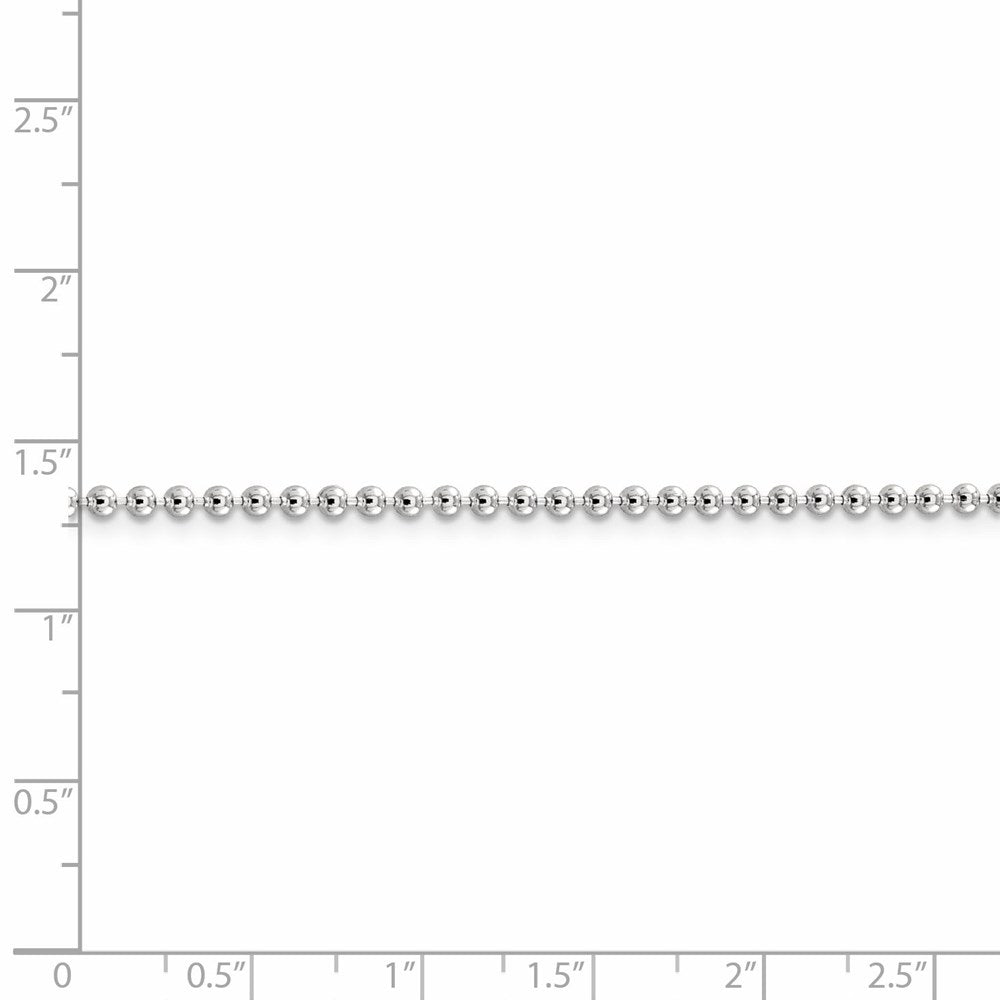 FJC Finejewelers 925 Sterling Silver Ball Beaded Chain 30 Inches x 2.35 mm