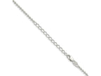 FJC Finejewelers 925 Sterling Silver Ball Beaded Chain with 2in ext. 18 Inches x 2.35 mm