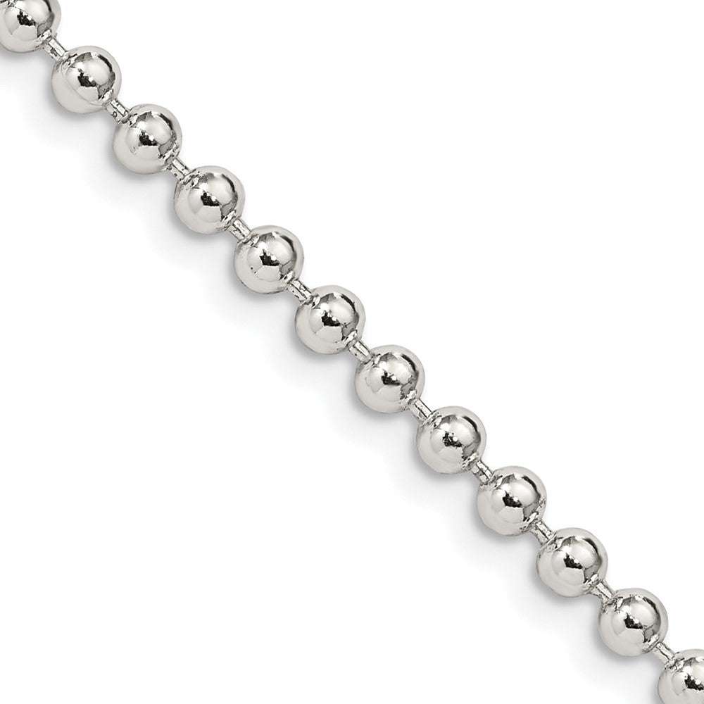 FJC Finejewelers 925 Sterling Silver Ball Beaded Chain 18 Inches x 3 mm