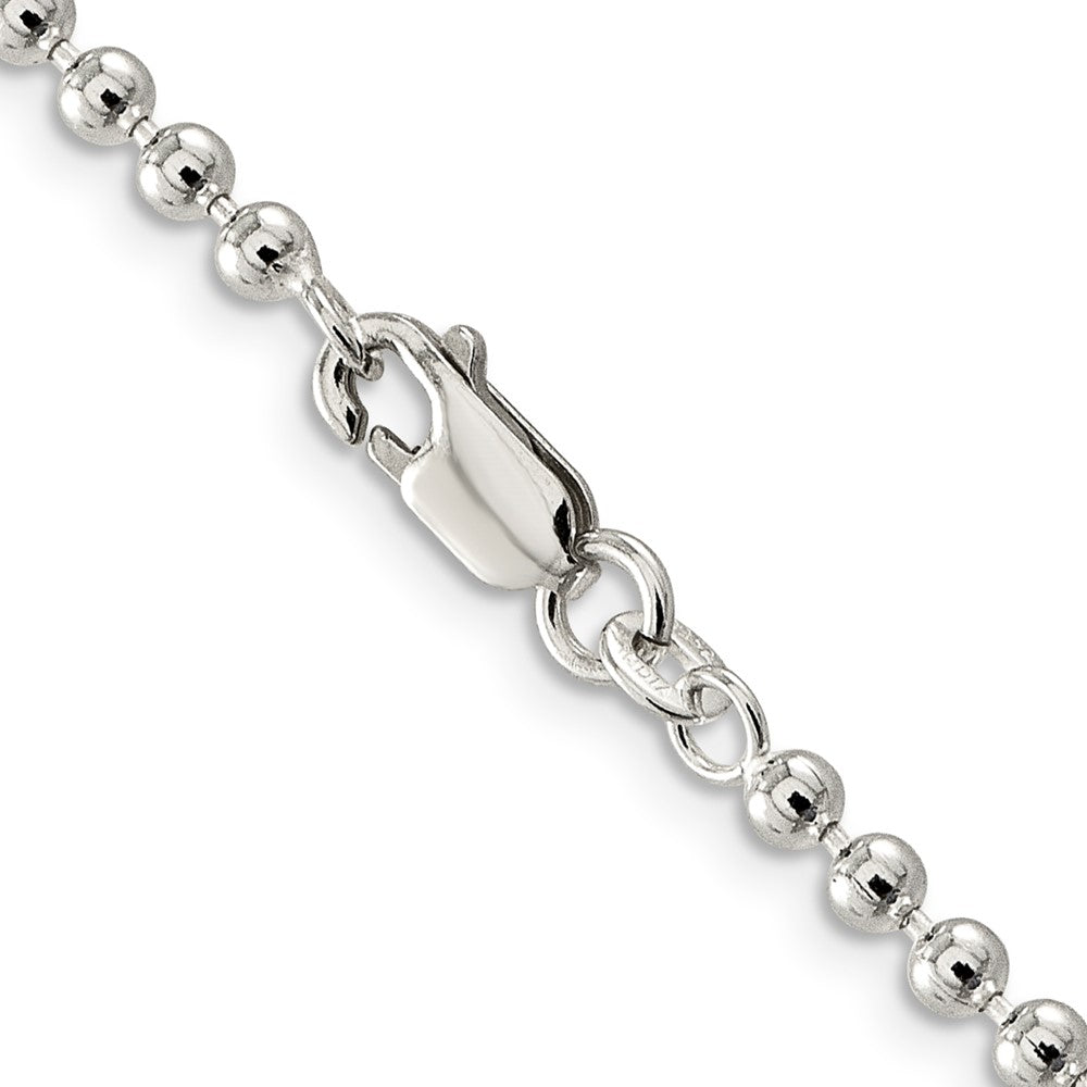 FJC Finejewelers 925 Sterling Silver Ball Beaded Chain 18 Inches x 3 mm