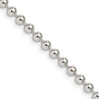 FJC Finejewelers 925 Sterling Silver Ball Beaded Chain 18 Inches x 3 mm