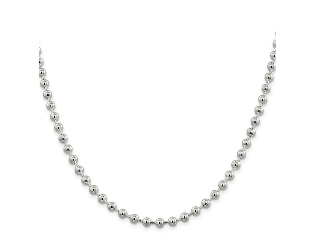 FJC Finejewelers 925 Sterling Silver Ball Beaded Chain 22 Inches x 5 mm