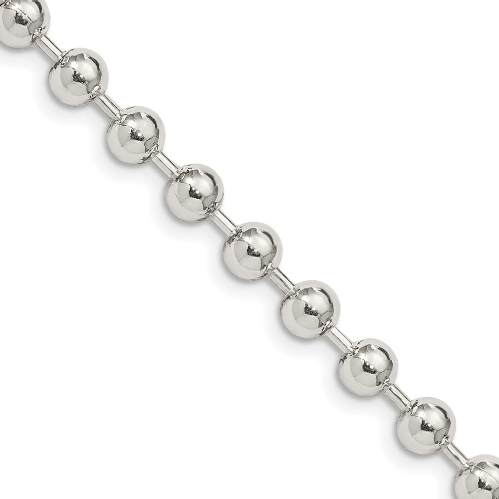 FJC Finejewelers 925 Sterling Silver Ball Beaded Chain 24 Inches x 5 mm