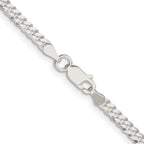 FJC Finejewelers 925 Sterling Silver Flat Curb Chain 20 Inches x 3.15 mm
