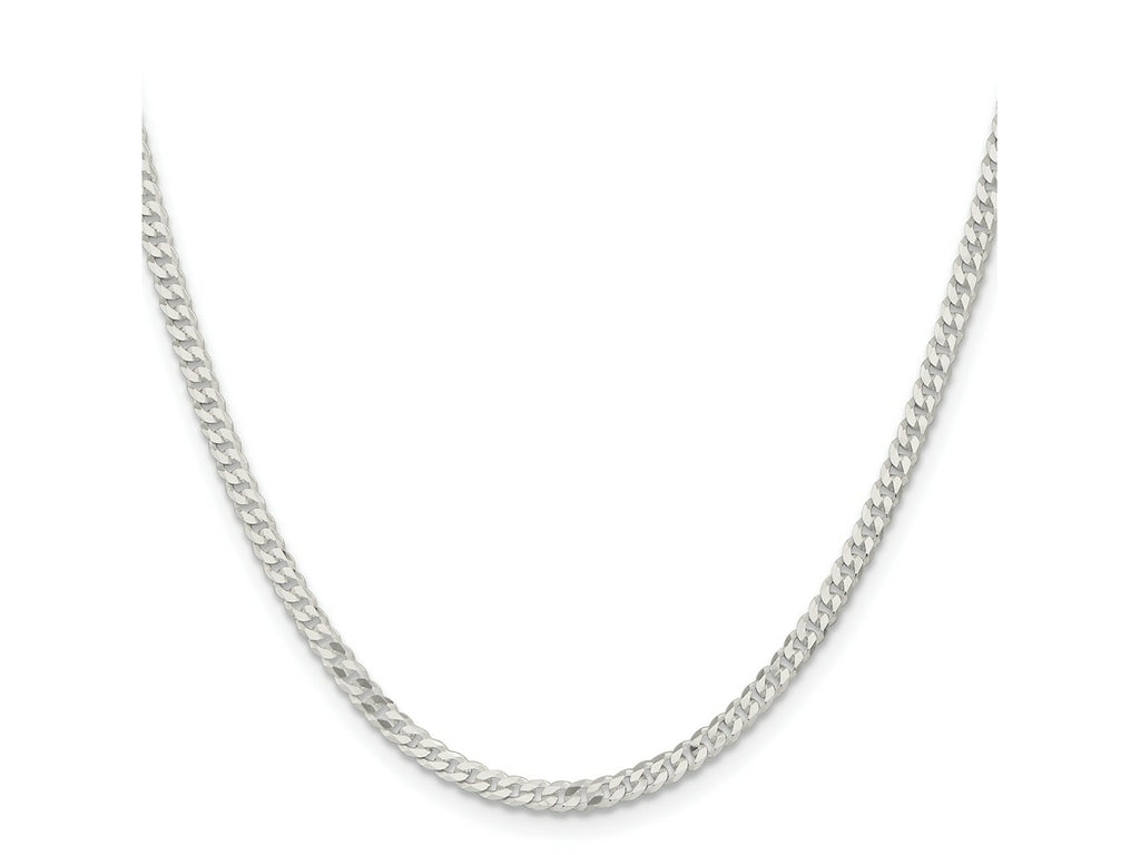 FJC Finejewelers 925 Sterling Silver Flat Curb Chain 30 Inches x 3.15 mm