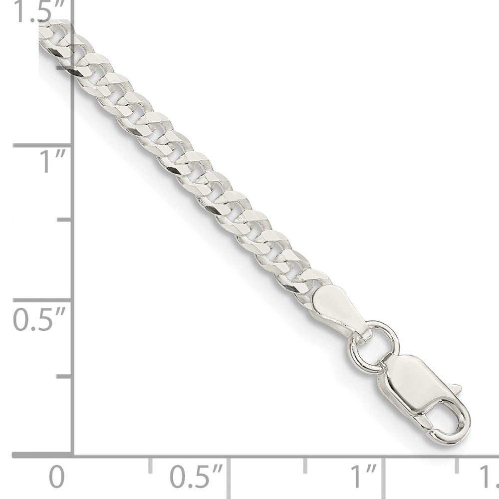 FJC Finejewelers 925 Sterling Silver Flat Curb Chain Bracelet 8 Inches x 3.15 mm
