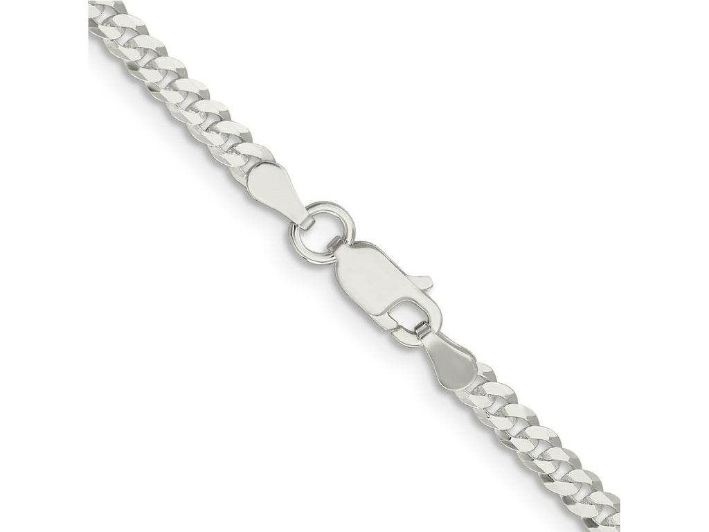 FJC Finejewelers 925 Sterling Silver Flat Curb Chain Bracelet 9 Inches x 3.15 mm