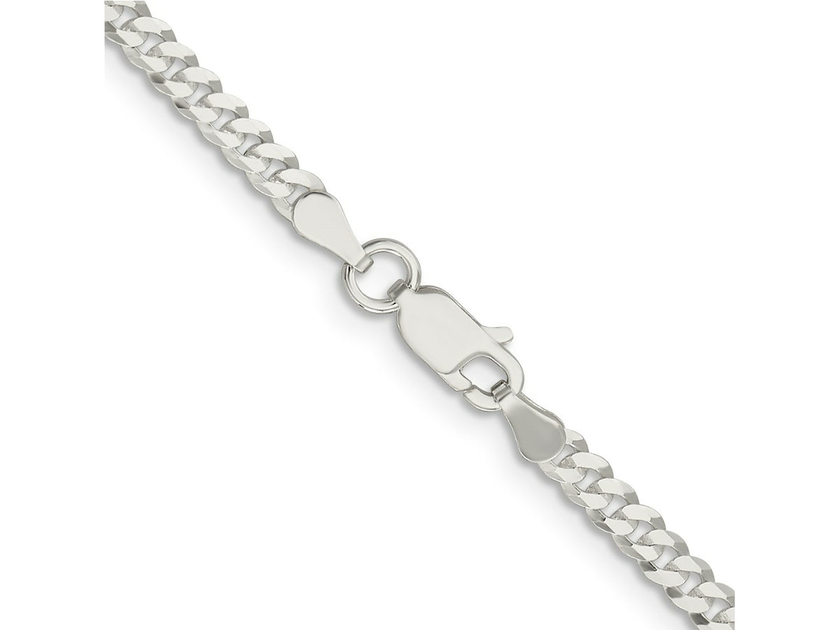 FJC Finejewelers 925 Sterling Silver Flat Curb Chain Bracelet 9 Inches x 3.15 mm