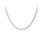 FJC Finejewelers 925 Sterling Silver Flat Curb Chain 24 Inches x 3.8 mm
