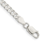 FJC Finejewelers 925 Sterling Silver Flat Curb Chain Bracelet 8 Inches x 3.8 mm