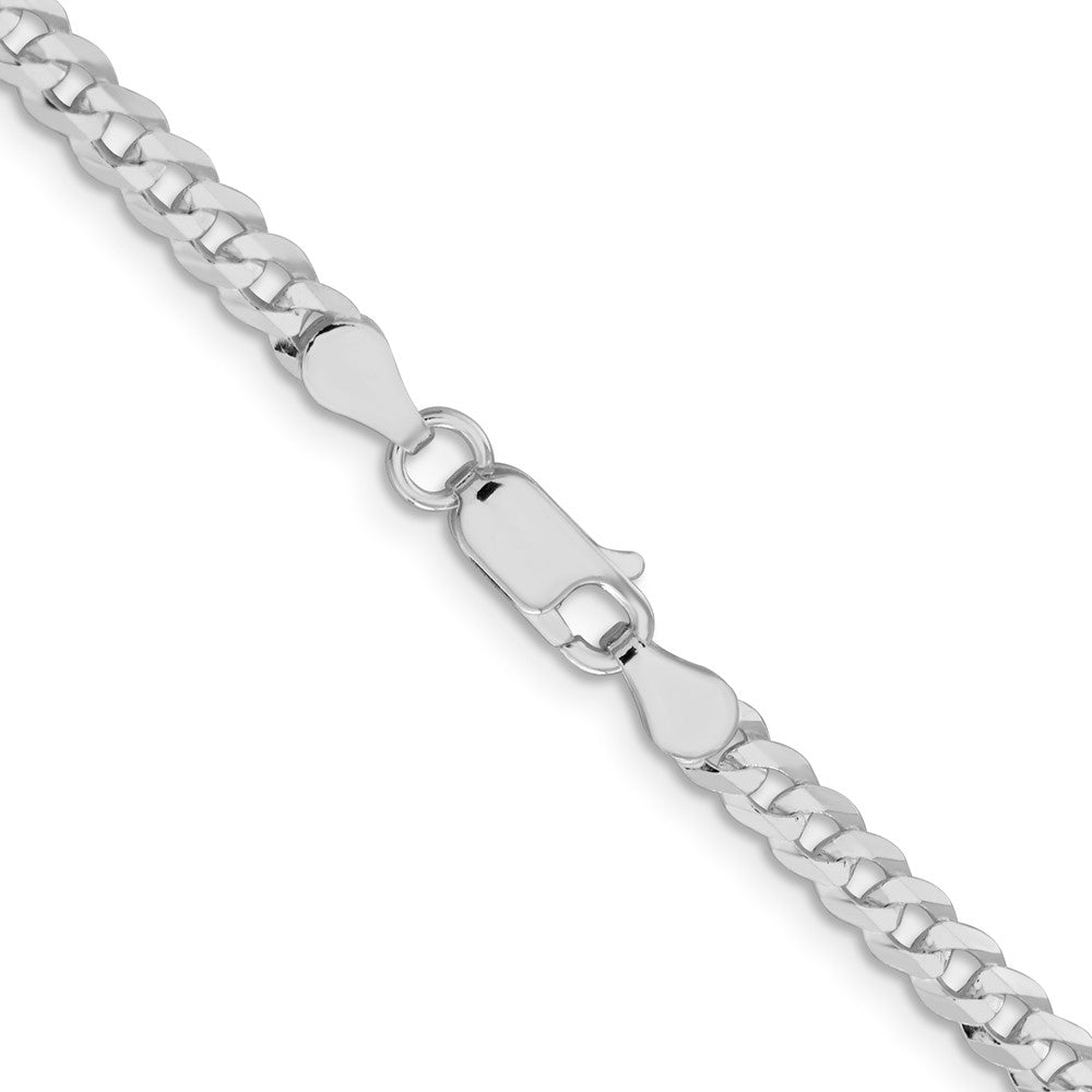 FJC Finejewelers 925 Sterling Silver Flat Curb Chain Bracelet 8 Inches x 3.8 mm