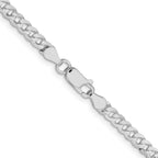 FJC Finejewelers 925 Sterling Silver 3.8mm Flat Curb Chain Ankle Bracelet 9 Inches x 3 mm