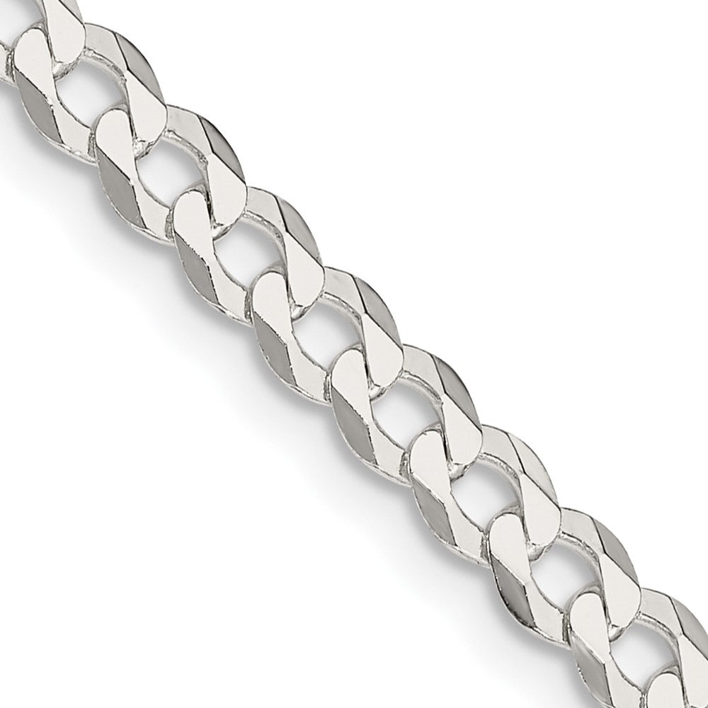 FJC Finejewelers 925 Sterling Silver Flat Curb Chain 18 Inches x 4.5 mm
