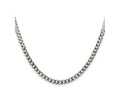 FJC Finejewelers 925 Sterling Silver Flat Curb Chain 20 Inches x 4.5 mm